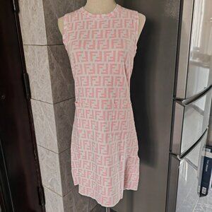 Fendi pink sleeveless dress
